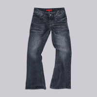 YUCE - Pantalones Vaqueros Casuales de Mezclilla Gruesa para Hombre, Diseño de Logotipo Personalizado, Pantalones de Estilo Urbano