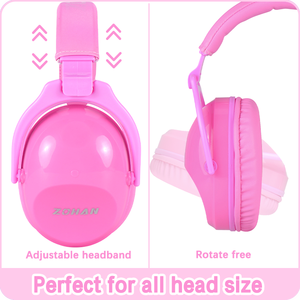 Однотонные детские наушники для девочек с шумоподавлением 22 дБ, защита слуха, прочный материал ABS, сертификат CE - Product Image 5