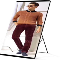 Layar Video LED Warna Penuh Indoor/Outdoor Bebas Diri Berdiri 640x1920mm 960X1920mm OEM SDK IP43 Garansi 3 Tahun Pitch Pixel 2.5mm 1000