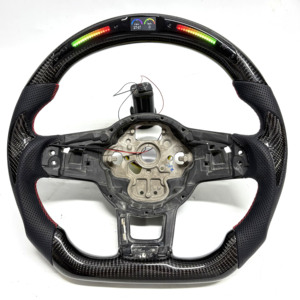 Volante para VW <span class=keywords><strong>Golf</strong></span> MK7, GTD MK6 R 7.5 GTE <span class=keywords><strong>GTI</strong></span> Polo Jetta Passat con Pantalla LED, <span class=keywords><strong>Precio</strong></span> al por Mayor - Product Image 1