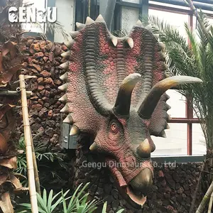 Wand Dekoration Animatronic Dilophosaurus Dinosaurier Kopf