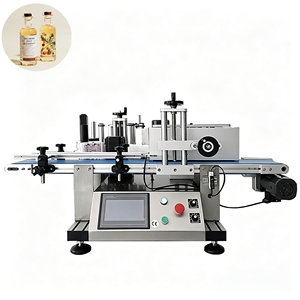 Équipement d'étiquetage de bouteilles rondes de bureau avec une précision de 0,5 mm, étiqueteuse automatique pour la production de petite à moyenne échelle - Product Image 2