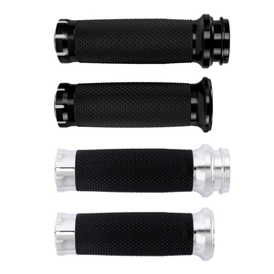 Puños de Acelerador Electrónicos de 25 mm (1 pulgada) de Aluminio y Goma para Harley Touring <span class=keywords><strong>CVO</strong></span> <span class=keywords><strong>Street</strong></span> <span class=keywords><strong>Glide</strong></span> Softail Fat Boy 1996 en Adelante - Product Image 2