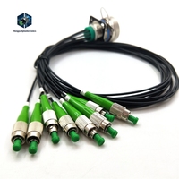 Connecteurs de câbles à fibres optiques extérieurs ZLTC D38999 Arinc 801 Socket FC, contacts en acier inoxydable, 2 pièces, 4 pôles
