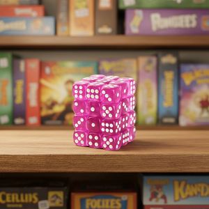 Juego de Dados Acrílicos Transparentes de Seis Caras con Esquinas Redondeadas, Mini Dados D6 de 12 mm para Juegos de Mesa - Product Image 2