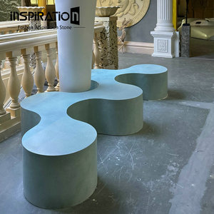 Muebles Modernos para Exteriores, Banco <span class=keywords><strong>de</strong></span> Concreto para Paisajismo, Muebles Comerciales - Product Image 6