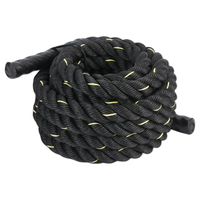 Corde de combat HIIT personnalisable, diamètre 38 mm, 3-15 m, équipement d'entraînement de force et de fitness, corde pour salle de sport commerciale et usage domestique