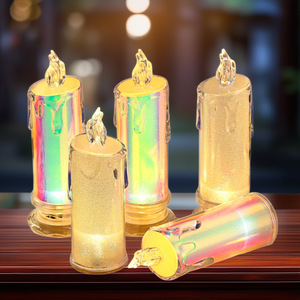 Bougie LED en plastique sans flamme, décoration de Noël pour la maison, écologique, Morofme - Product Image 1