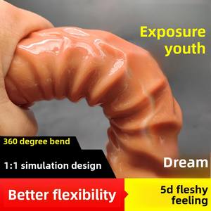 Grote Dildo Simulatie Zachte Phallus Volwassen Erotische Vrouw Duwen Grote Dildo 'S Volwassen Erotische Penis Generatie Seks - Product Image 3