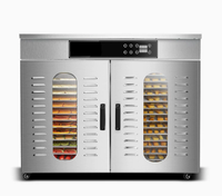 Déshydrateur alimentaire commercial en acier inoxydable, 32/60 couches en option, grande capacité, pour fruits, légumes, herbes et saucisses