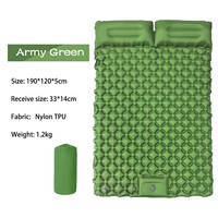Matelas de Camping Gonflable – avec Pompe à Pied Intégrée, Tapis de Sol Compact et Étanche pour Extérieur