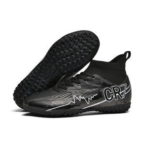 Nuevas Zapatillas de Fútbol AG, Ligeras, Transpirables, de Caña Alta, con Nuevo Diseño de Letras para Primaria y Secundaria - Product Image 4