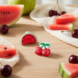 Fermacapelli Angelina a Forma di Frutta 5,5 Cm in Plastica Design Carino per Uso Quotidiano Femminile - Product Image 3