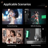 SIDANDE X2077 Lumière d'appoint LED portable RGB pleine couleur pour appareil photo reflex numérique et photographie de portrait
