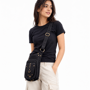 Sac banane en toile de coton style elfe, sacoche de taille utilitaire avec poche pour jambe, idéal pour LARP, cosplay et voyage - Offre spéciale - Product Image 6