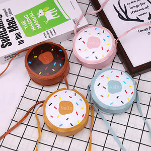 Мультяшная сумка для девочек, Детский кошелек, маленький кошелек для монет, коробка, сумка, симпатичный пончик, сумка через плечо для маленьких девочек - Product Image 1