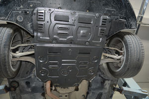 แผ่นกันกระแทกเครื่องยนต์อะลูมิเนียมสำหรับ E-tron <span class=keywords><strong>Etron</strong></span> <span class=keywords><strong>Audi</strong></span> Q5 Q5L Q7 A4L A6L <span class=keywords><strong>A4</strong></span> A6 A5 A3 A7 Q3 Q2L S4 S5 S6 - Product Image 6