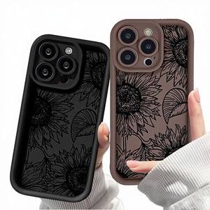 เคสโทรศัพท์มือถือ Okris สำหรับงานซับลิเมชั่น วัสดุ TPU+PC+โลหะ สำหรับลายแมว ป้องกันการกระแทก ลายสัตว์ - Product Image 2