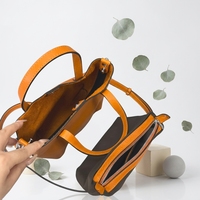 Sac à main fourre-tout vintage en cuir véritable de qualité supérieure pour femme, avec fermeture éclair étanche, style bandoulière simple