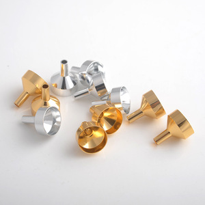 Metal <b>Mini</b> Funnel 5Mm Exit Width Silver Gold Cosmetic Packaging Tool For <b>Perfume</b> Toner Lotion Dispensing - Product Image 3