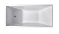 Baignoire autoportante rectangulaire en acrylique, moderne, profonde, pour bain à la turque, vente en gros usine pour salles de bain domestiques et hôtelières, OEM ODM
