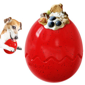Mainan Kunyah Hewan Peliharaan Bentuk Telur Dinosaurus Unik Grosir, Produk Hewan Peliharaan Tren Baru, TPR Klasik Berisi Kolom Makan Lambat - Product Image 6
