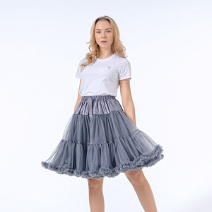 All'ingrosso gonna Tutu lunga per adulti sottogonna in Nylon morbido a sbuffo da 55cm gonna Lolita sottogonna gonfia per festa di balletto sottoveste da donna - Product Image 4