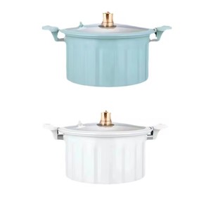 L Stone Soup 8L <span class=keywords><strong>Olla</strong></span> de sopa de gran capacidad <span class=keywords><strong>Olla</strong></span> casera antiadherente con tapa de vidrio <span class=keywords><strong>Cocina</strong></span> Revestimiento de esmalte Utensilios de <span class=keywords><strong>cocina</strong></span> <span class=keywords><strong>a</strong></span> presión de metal - Product Image 1