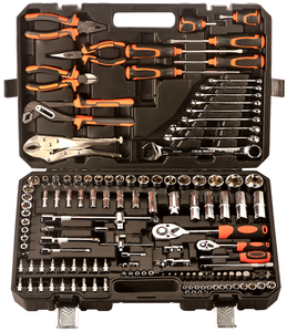 high quality 131pieces of household car repair box hand tool set socket wrench tool set