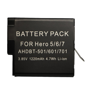 Batería AHDBT-501 de 1220mAh para GoPro Hero 5, Hero 6, Hero 7 Black, Certificación CE RoHS, Venta al Por Mayor, 0 Ciclos, Premium - Product Image 1