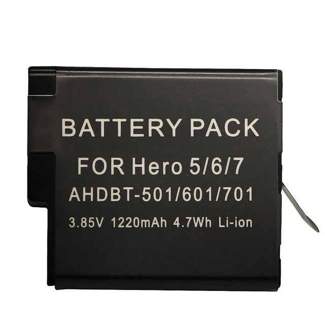 AHDBT-501 3001-6800mAh Li-ion Polymer Battery Hero 5/6/7 Black Digital Camera CE RoHS FCC Certified 12-Month Warranty 1200 Stock