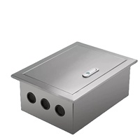 Caja de Distribución de Acero Inoxidable Empotrada, Caja de Control Interior, Caja de Cableado Impermeable de Pared, DIMAN Wi-Fi/LAN Cableado