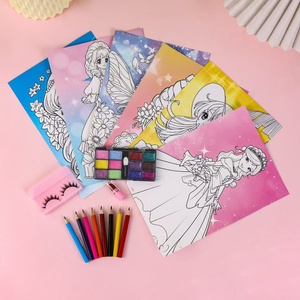 Kids Princess Makeup Painting Coloring Set DIY Creative Art Drawing Kit Educational Craft Toy <strong>for</strong> <strong>Little</strong> <strong>Girls</strong> Party <strong>Gift</strong> - Product Image 6