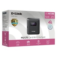 Mobil WI FI 4G LTE Ac1200 Cat 6 Hotspot (Şarj Edilebilir) Çift Bantlı Siyah DWR 933