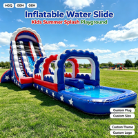 Toboggan aquatique gonflable pour enfants, location pour fêtes, piscine extérieure, jeux aquatiques, amusement estival, château gonflable