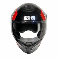 Casque de moto intégral Predator à double visière, coque en ABS, unisexe, casque de motocross, toutes saisons