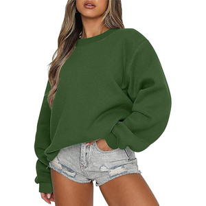 Sweat-shirt à col rond surdimensionné pour femme Ceboyel - Pull tricoté ample tendance Y2K - Product Image 6