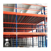 Plancher de mezzanine en acier robuste à revêtement époxy, directement de l'usine, économique, conception et couleur personnalisables pour entrepôt de stockage