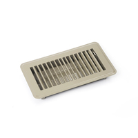 Grille d'aération fixe moderne en aluminium et acier blanc thermolaqué, design carré, pour usage extérieur, sous-sol, entrepôt, bureau