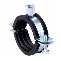 Support de tuyau à anneau fendu robuste et réglable avec vis, pour fixation murale ou plafond, pour tube galvanisé