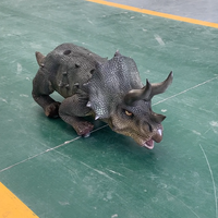 Zigong Cetnology RC Triceratops Robot Dinosaure Marchant, Modèle de Simulation Réaliste en Métal Léger, Tailles Personnalisées, Pour Intérieur Public