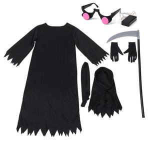 Disfraz <span class=keywords><strong>de</strong></span> Duende <span class=keywords><strong>de</strong></span> la Muerte para Niños, Disfraz <span class=keywords><strong>de</strong></span> Halloween con Ojos Rojos Brillantes y Guadaña, HOHC-012 - Product Image 6