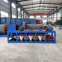 Hochleistungs-Dreischalen-Trockenmagnetscheider mit 2 TPH Kapazität, Motor und Antrieb zum Trennen von Titan, Seltenerd- und Koltan-Mineralien