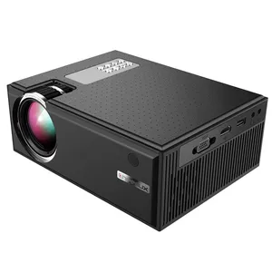 Cheerlux projetor inteligente c8 1800 lúmens, 1280x800 720p 1080p hd, suporte usb/vga/av, versão básica (preto)