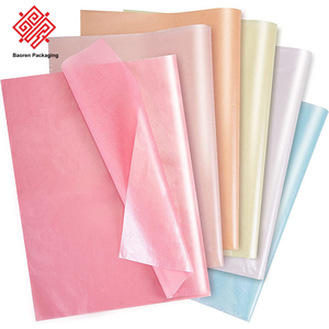 Baoren neige couleur papier enveloppé fleur Burger rouleau de papier cadeau Bouquet emballage matériel nacré coréen papier d'emballage - Product Image 1