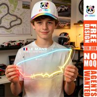 Panneau néon LED Circuit de la Sarthe de Le Mans, alimenté par USB, pour décoration murale de cave à homme