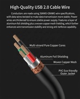 Cable USB a Mini B de 5 Pines en Ángulo Recto de 90 Grados (1m, 2m, 3m, 5m) para Carga y Datos de Cámara y GPS