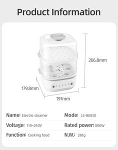 Esterilizadores de biberones para recién nacidos, limpiador de biberones, esterilizador eléctrico para bebés - Product Image 5