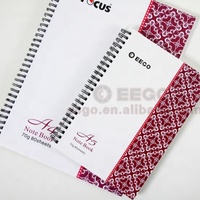 Carnet d'exercices en spirale en gros avec feuilles lignées A4 A5 A6, couverture en PVC, tissu ou cuir PP pour l'école et l'université