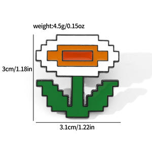 เข็มกลัดโลหะลายการ์ตูนมาริโอซูเปอร์เกมหมุดโลหะเคลือบรูปเห็ดเข็มกลัดปกเสื้อแฟชั่นกระเป๋าเสื้อผ้า - Product Image 3